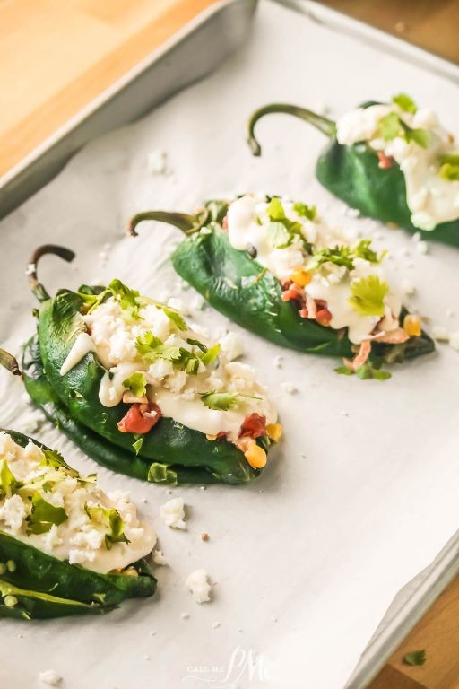 Poblano Pepper Chilis Fajitas with Queso Fresco