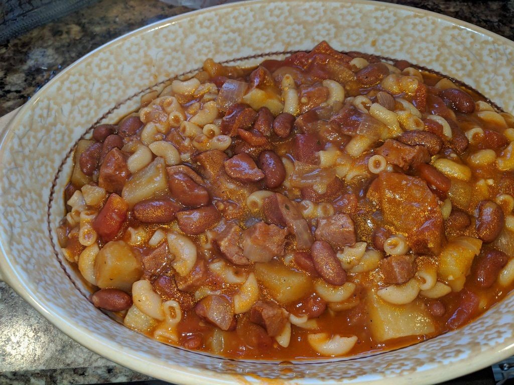 Portuguese Chourico Stew with Beans