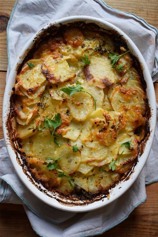 Potato and Spinach Bake