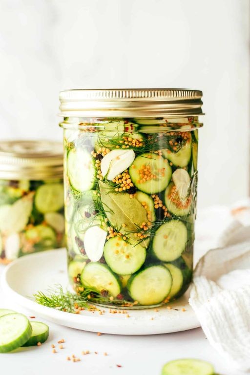 Quick Refrigerator Pickled Cucumbers
