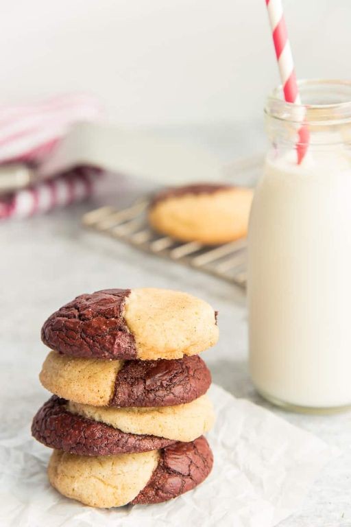 Red Velvet Snickerdoodle Cookies