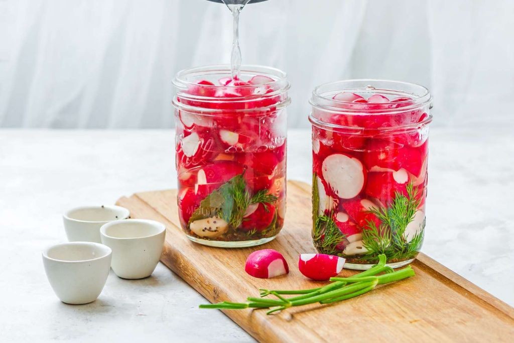 Refrigerator Pickled Radishes
