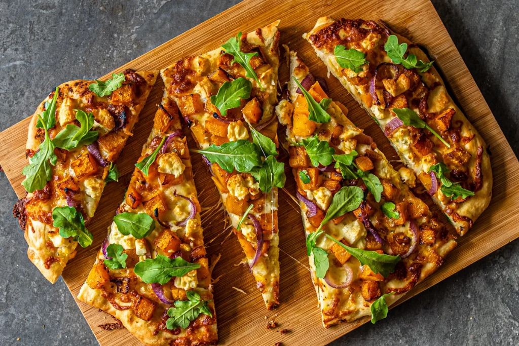 Roast Pumpkin and Caramelized Onion Pizza