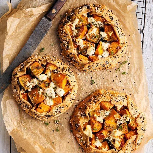 Roast Pumpkin and Goat Cheese Tart