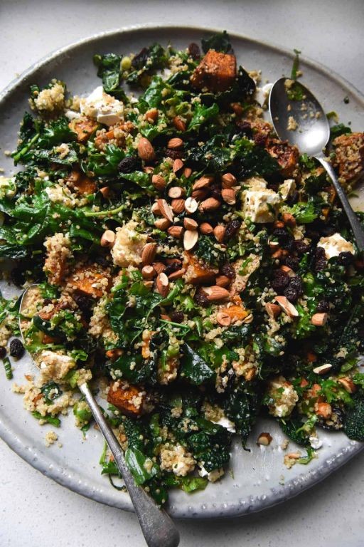 Roast Pumpkin and Kale Quinoa Bowl