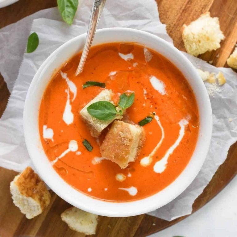 Roasted Red Pepper and Gouda Soup