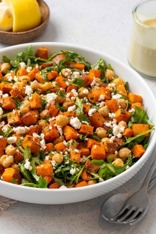 Roasted Sweet Potato and Chickpea Salad