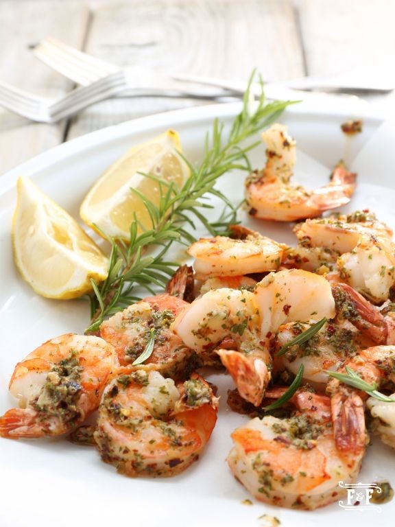 Rosemary Garlic Butter Shrimp