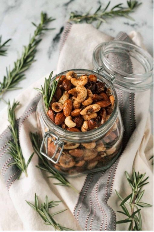 Rosemary and Garlic Roasted Nuts