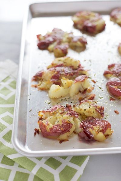 Rosemary and Garlic Smashed Little Red Potatoes