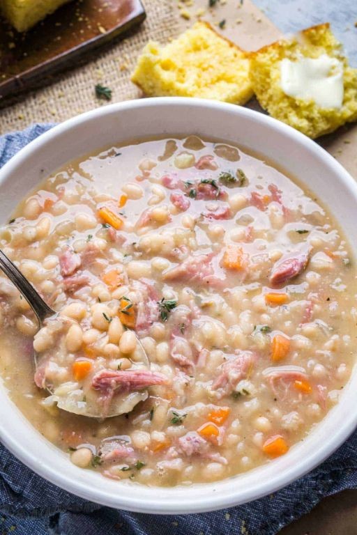 Savory Ham and Bean Soup