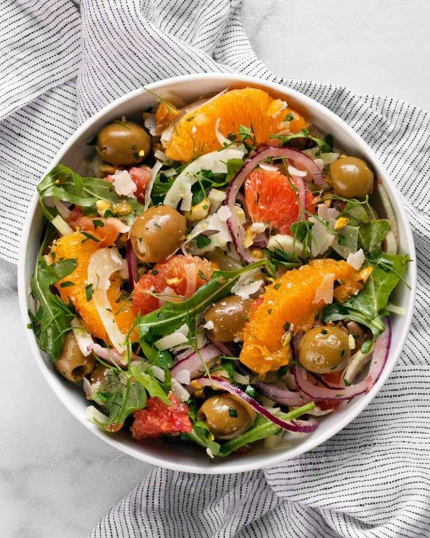 Shaved Fennel and Orange Salad with Olives