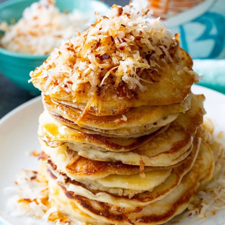 Shredded Coconut Pancakes