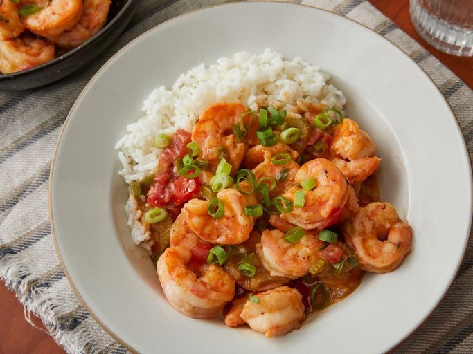 Shrimp Étouffée with Steamed Rice
