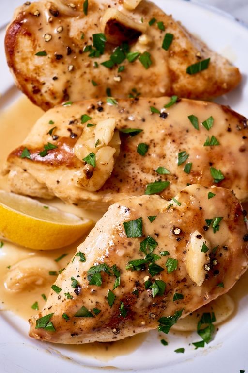 Slow Cooker Gluten-Free Lemon Garlic Chicken