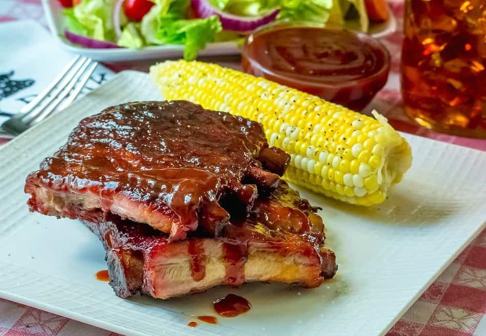 Smoked Javalina Ribs with Bourbon BBQ Sauce