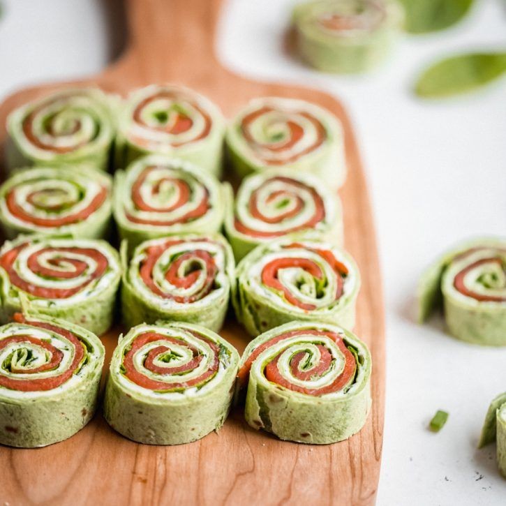 Smoked Salmon and Cream Cheese Wrap with Dill
