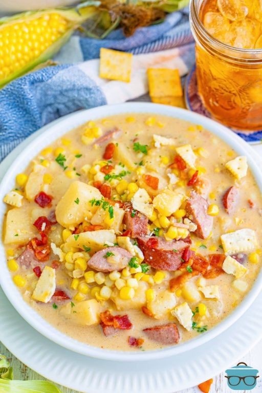 Smoky Kielbasa Corn Chowder