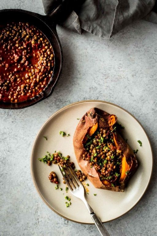 Smoky Lentil and Sweet Potato Hash