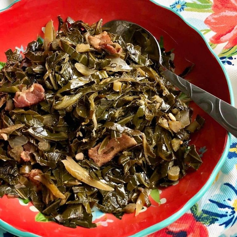 Southern-Style Collard Greens with Bacon and Onions
