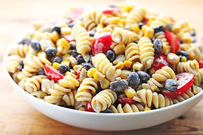 Southwest Elbow Macaroni with Black Beans and Corn