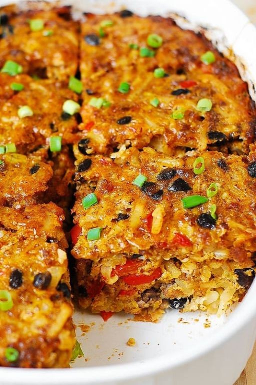 Southwestern Breakfast Casserole with Black Beans