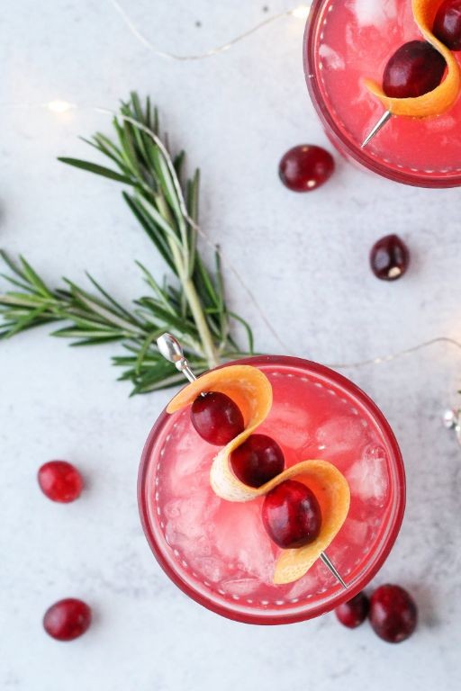 Sparkling Grapefruit Rosemary Punch
