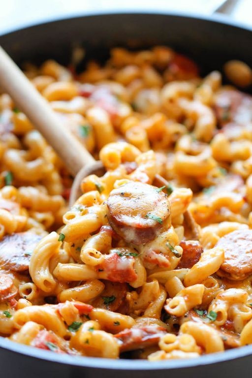 Spicy Andouille Sausage Pasta
