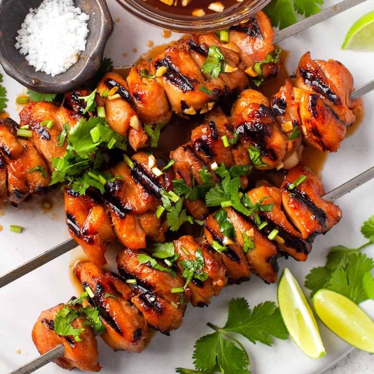 Spicy Chicken Thigh Skewers