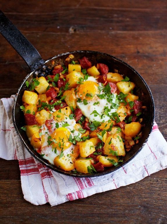 Spicy Chourico and Potato Hash