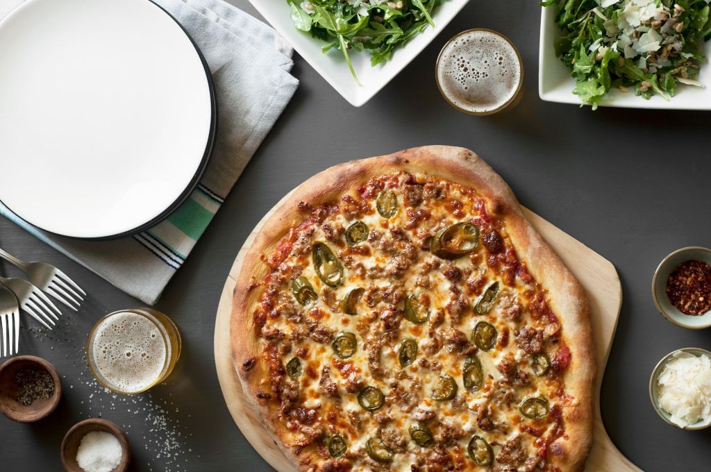 Spicy Sausage and Jalapeño Pizza