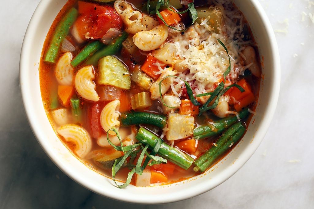 Spring Minestrone with Fresh Basil