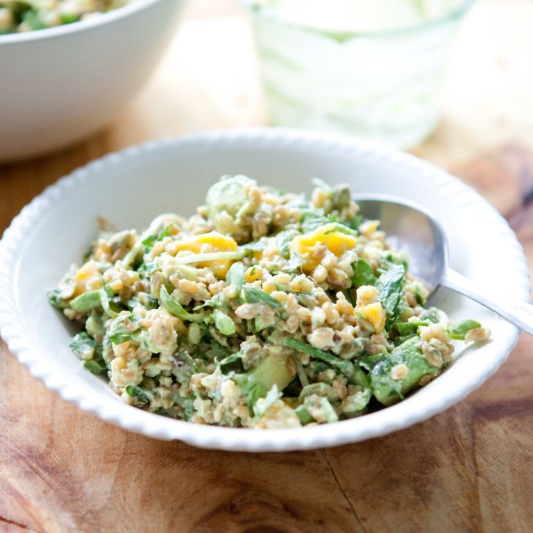 Sprouted Wheat Berry Bowl with Avocado
