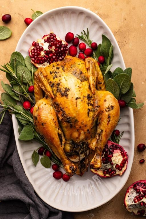 Stinging Nettle and Herb Butter Roasted Chicken