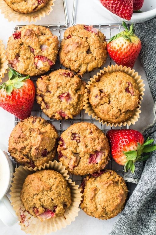 Strawberry Yogurt Lowfat Muffins