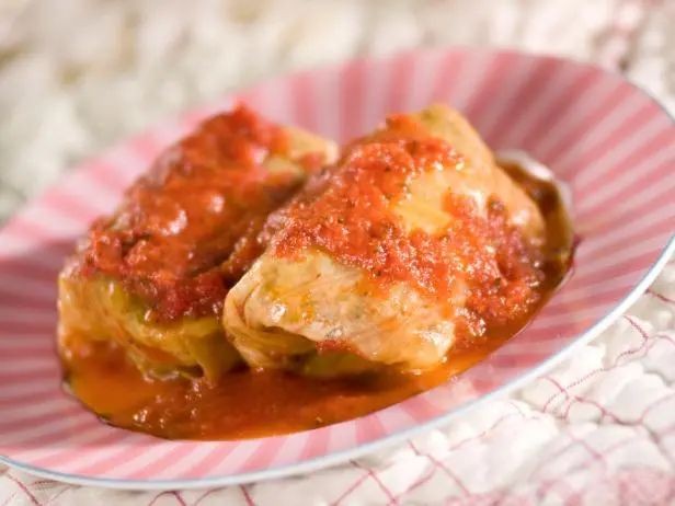 Stuffed Cabbage with Wild Rice and Cranberries