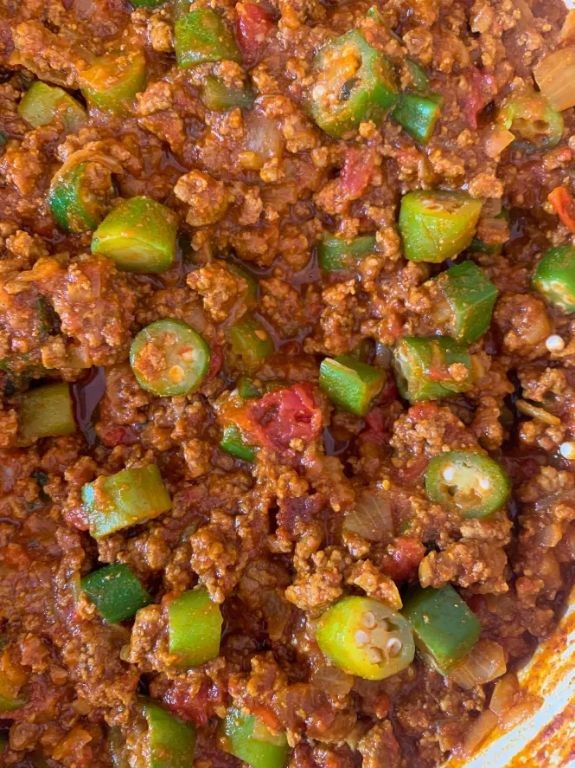 Stuffed Okra with Ground Beef