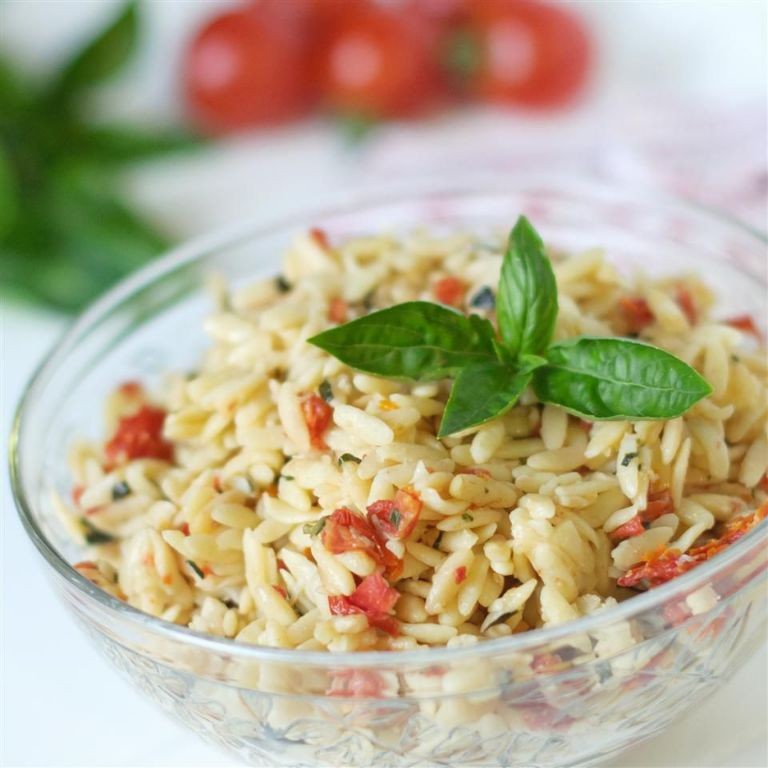 Sun-Dried Tomato and Basil Orzo