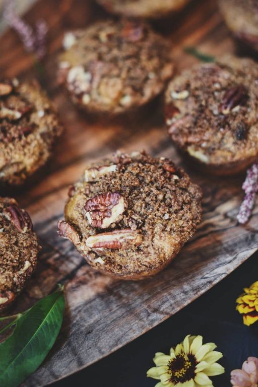Sweet Potato Pecan Vegan Muffins