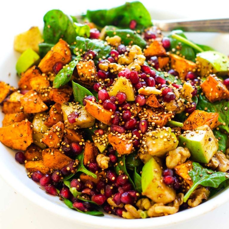 Sweet Potato and Pomegranate Quinoa Bowl