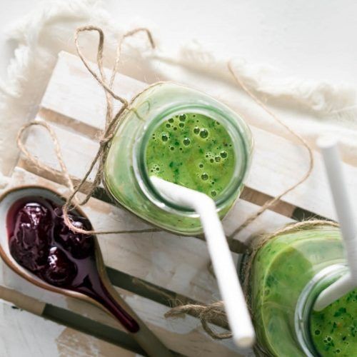 Tart Cherry and Kiwi Green Smoothie