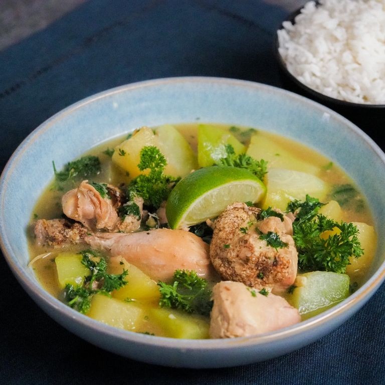 Tinola with Quinoa and Ginger
