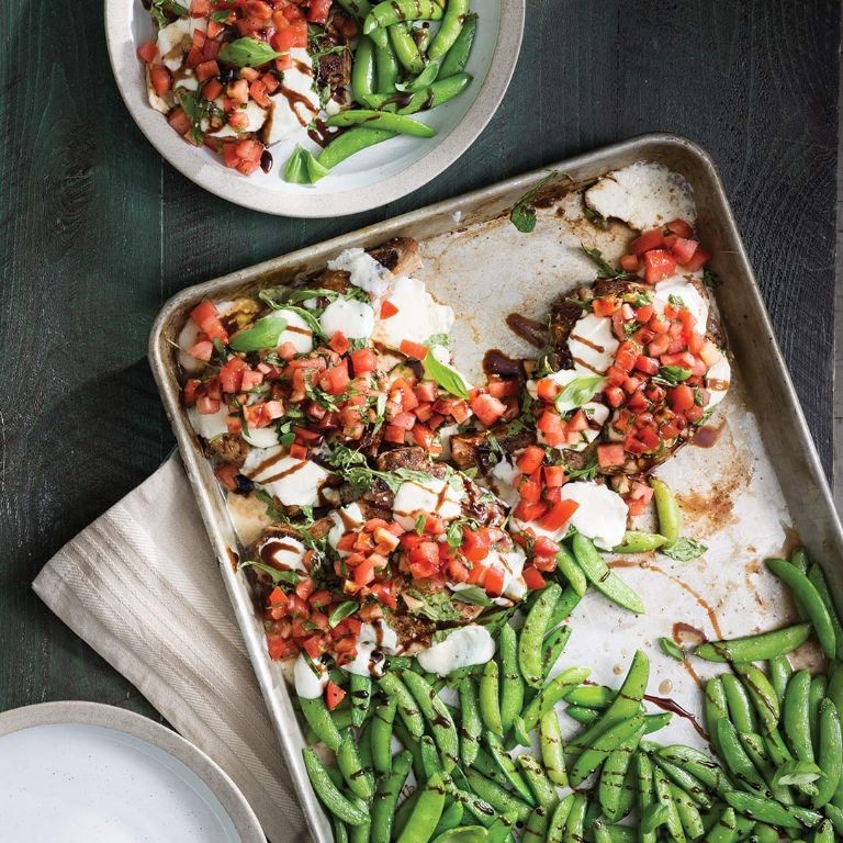 Tomato Basil Pork Chops
