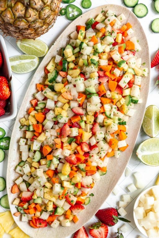 Tropical Pineapple and Jicama Slaw