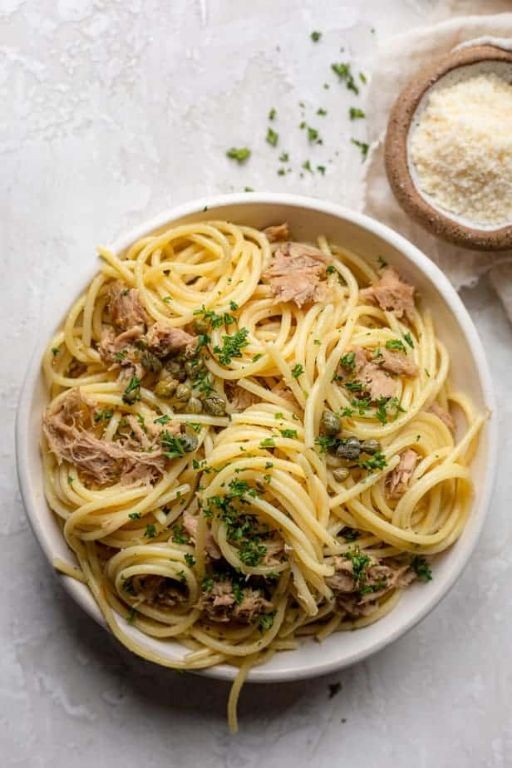Tuna in Oil and Lemon Spaghetti
