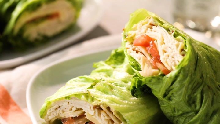 Turkey and Cheese Lettuce Wraps