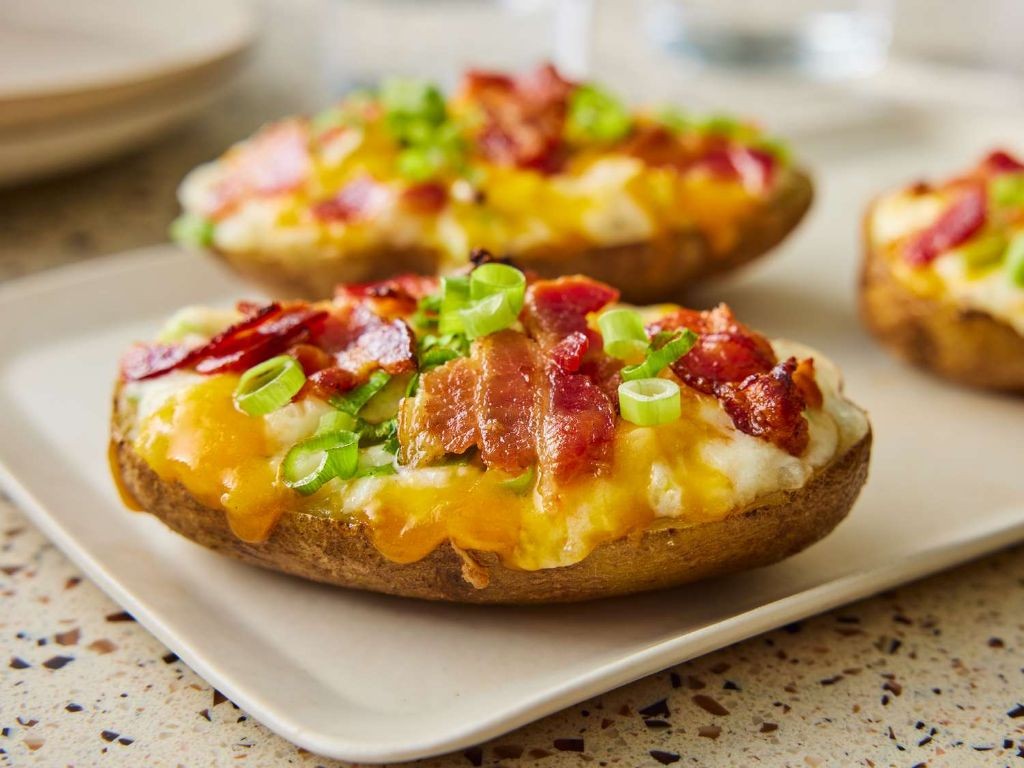 Twice-Baked Potatoes with Bacon