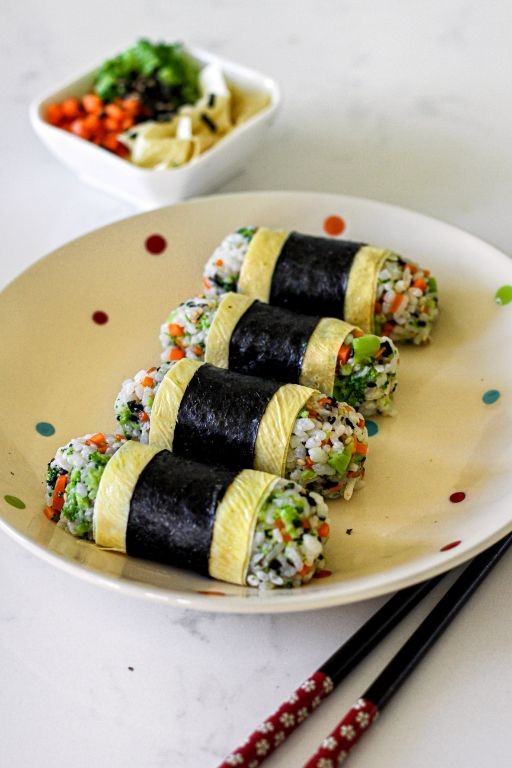 Vegan Tofu Skin Sushi Rolls