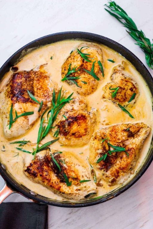 Velouté Sauce with Tarragon and White Wine