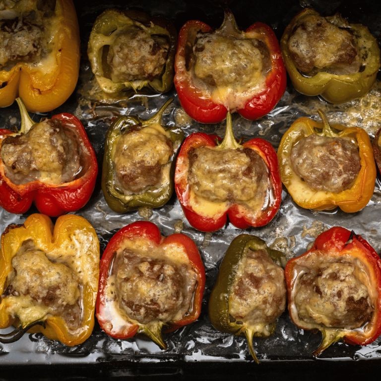 Wagyu Beef Stuffed Bell Peppers